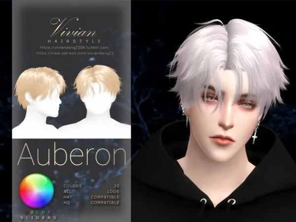 Male Hair Auberon by Vivian Dang