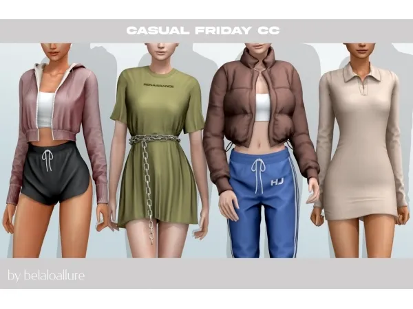 Alpha Casual friday by belaoallure - The Sims 4 Custom Content