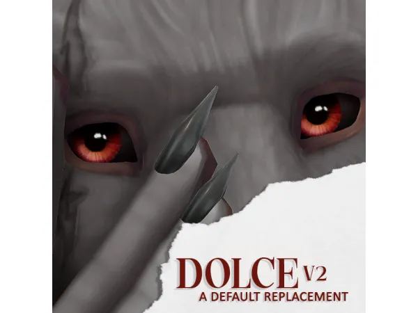Maxis Match dolce V2 werewolves a default eye replacement by simsfinds - The Sims 4 Custom Content