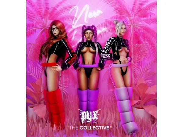 Alpha The Collective X Pyx for Coachella - The Sims 4 Custom Content
