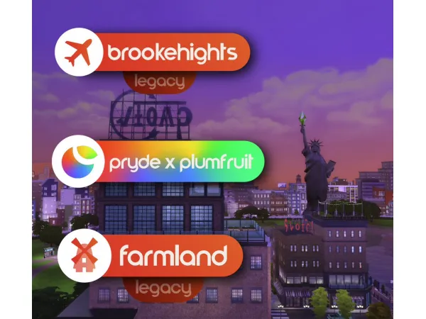 Maxis Match Brookheights Legacy I PRYDE x Plumfruit I Farmland Legacy by simsfinds - The Sims 4 Custom Content