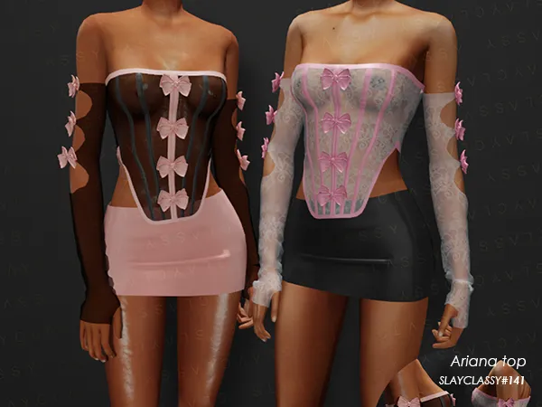 Alpha SC141 ARIANA TOP - The Sims 4 Custom Content