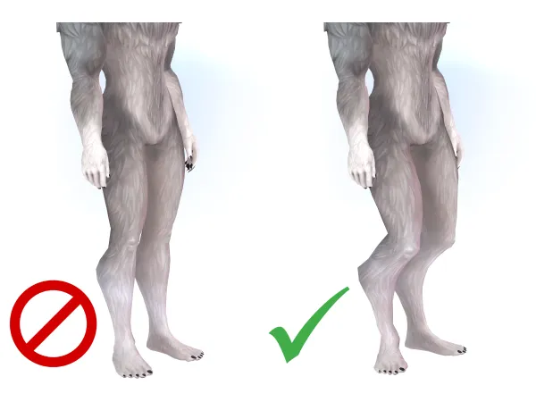 Maxis Match Animal Legs Slider and Foot Angle Slider by VecD0e - The Sims 4 Custom Content