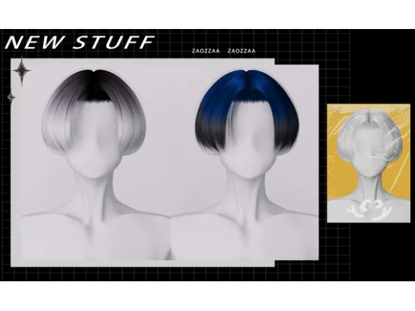 Alpha [ZAO] Izana Kurokawa Hair - The Sims 4 Custom Content