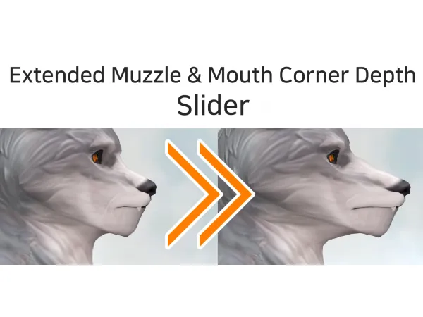 Mix Extended Muzzle and Mouth Corner Depth Slider by VecD0e - The Sims 4 Custom Content
