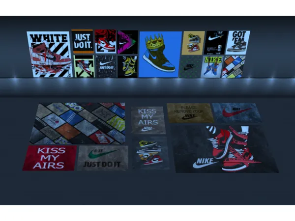 Alpha NIKE set - The Sims 4 Custom Content