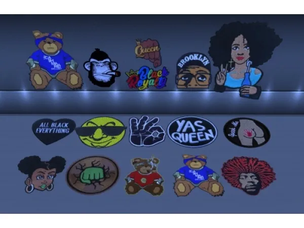 Alpha Posters and rugs - The Sims 4 Custom Content