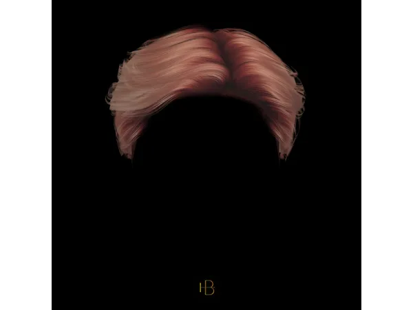 Alpha HAIR 48 BUFFALO by MoooD - The Sims 4 Custom Content