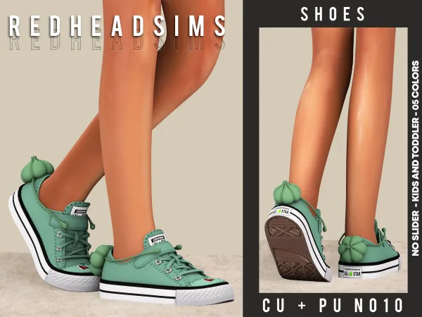 Alpha CUPU SHOES N010 NO SLIDER KIDS AND TODDLER - The Sims 4 Custom Content