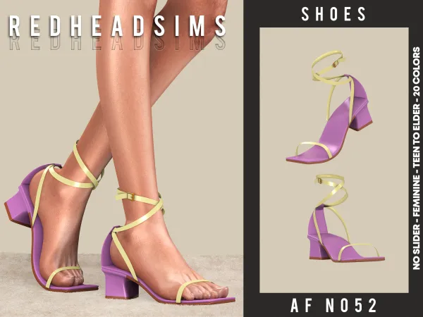 Alpha AF SHOES N052 NO SLIDER - The Sims 4 Custom Content