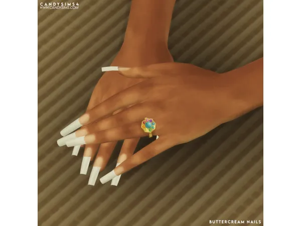 Mix BUTTERCREAM NAILS - The Sims 4 Custom Content