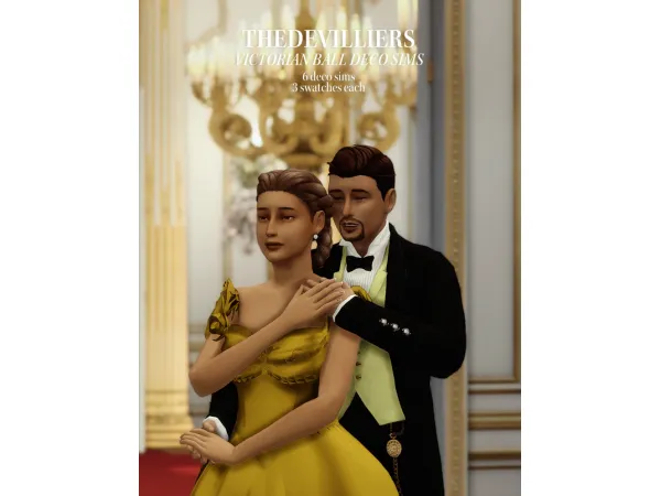 Maxis Match THEDEVILLIERS victorian ball deco sims pt 1 by the devilliers - The Sims 4 Custom Content