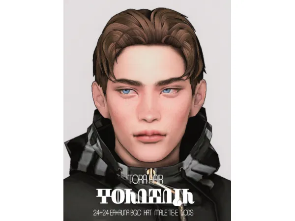 Mix [JNY] TORA HAIR - The Sims 4 Custom Content