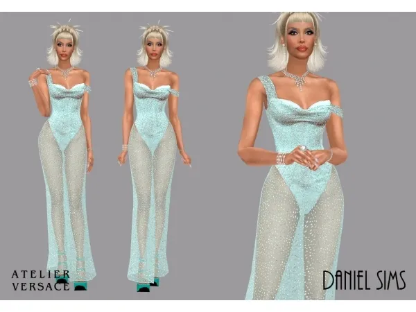 Alpha Doja Cat in Atelier Versace - The Sims 4 Custom Content