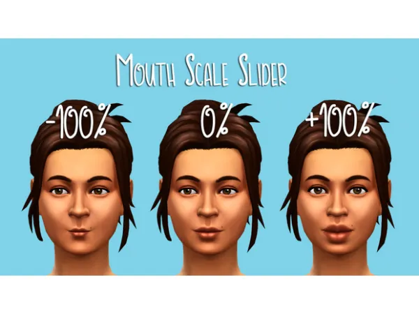 Maxis Match Teanmoon Mouth Scale Slider Fix by Sailor24Love Sims - The Sims 4 Custom Content