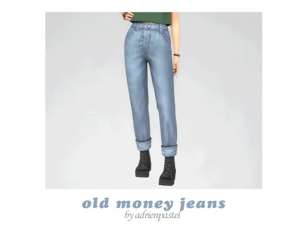 Maxis Match Old Money Jeans - The Sims 4 Custom Content