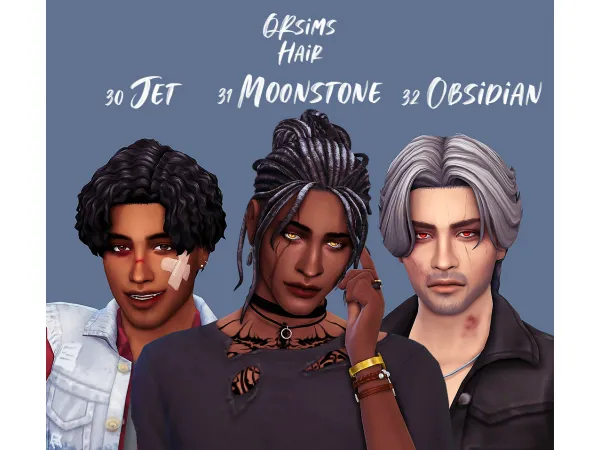 Maxis Match Hair 30 31 32 - The Sims 4 Custom Content