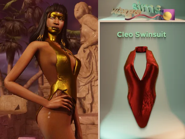 Alpha Cleo Swinsuit by v1s4g3 - The Sims 4 Custom Content