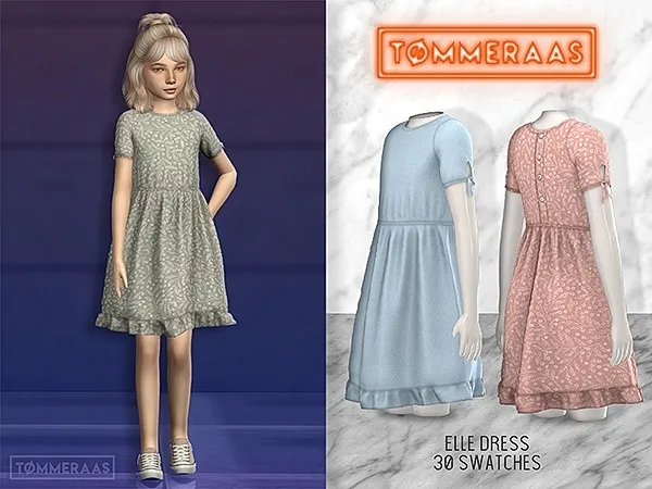 Alpha TØMMERAAS Elle Dress (38) - The Sims 4 Custom Content