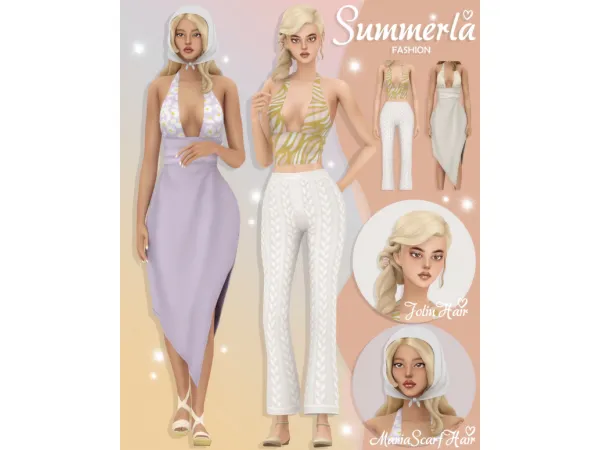 Maxis Match Summerla by HuiEn - The Sims 4 Custom Content