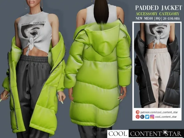 Padded Jacket (Accessory Category) - cool_content_star Padded Jacket (Accessory Category) - cool_content_star