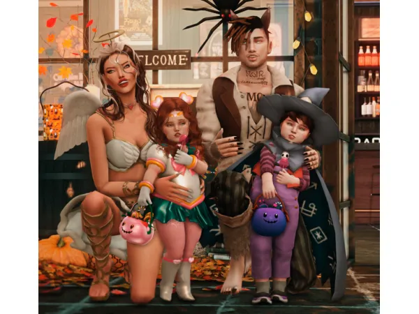 Alpha CandyNigth PosePack by Couquetts - The Sims 4 Custom Content