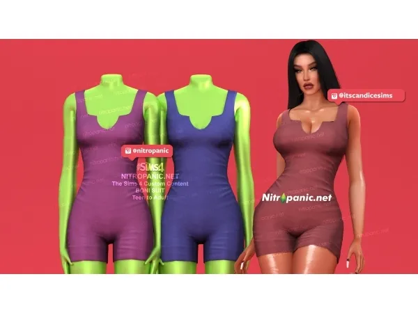 Alpha BONI SUIT - The Sims 4 Custom Content