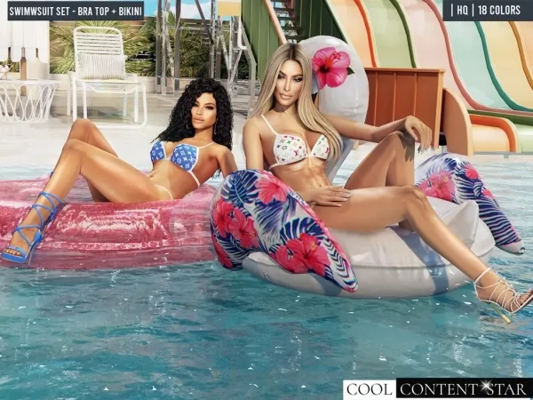 Alpha Swimsuit set cool_content_star - The Sims 4 Custom Content