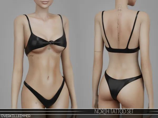Mix North tattoo set - The Sims 4 Custom Content