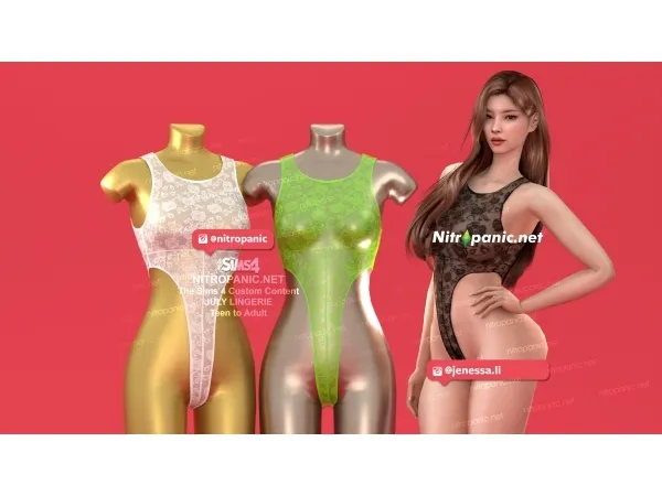Alpha JULY LINGRIE - The Sims 4 Custom Content