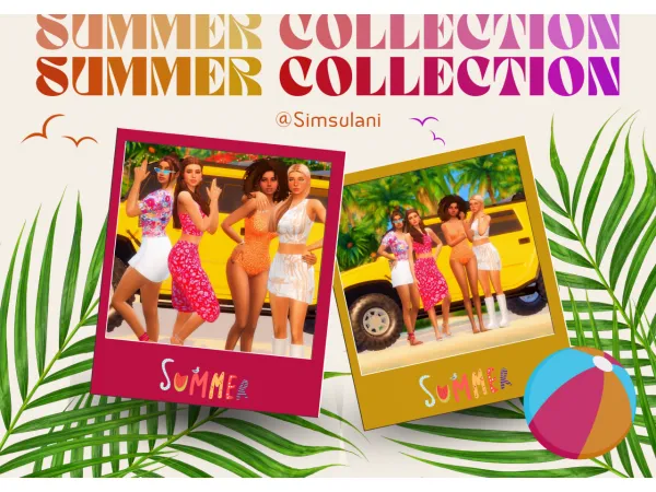Maxis Match Summer Collection Clothes by Simsulani - The Sims 4 Custom Content