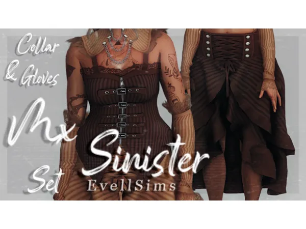 Mix Mx Sinister Set by evellsims - The Sims 4 Custom Content
