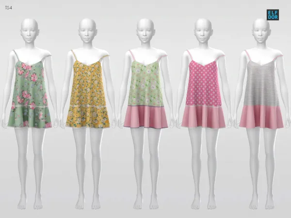 Alpha Sifix Ada Dress RC - The Sims 4 Custom Content