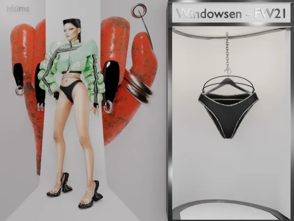 Alpha athetic panties by polygoncouture - The Sims 4 Custom Content