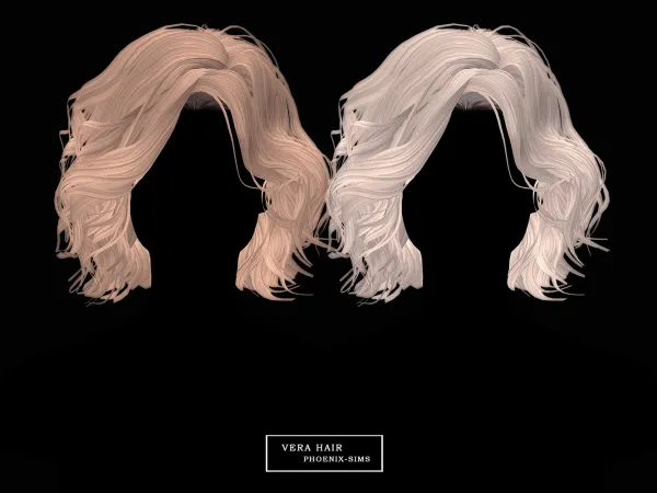 Alpha Vera Hair - The Sims 4 Custom Content