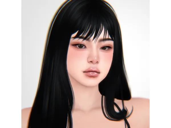 Alpha Lip HighLight Lip Middle Liner by Chih - The Sims 4 Custom Content