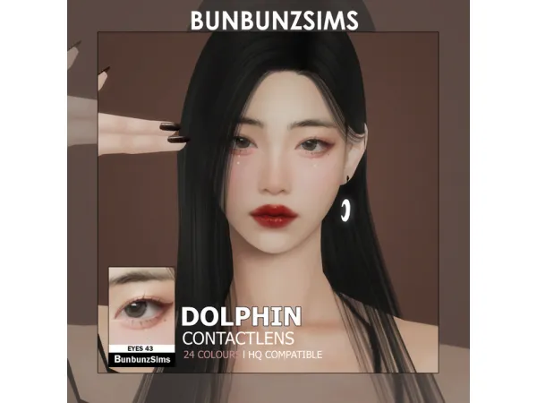 Alpha Dolphin eyes 24 colours by BunbunzSims - The Sims 4 Custom Content