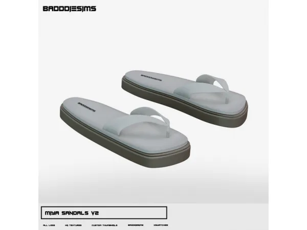 Alpha MIYA SANDALS V2 by simsfinds - The Sims 4 Custom Content
