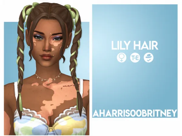Maxis Match Lily Hairs by aharris00britney - The Sims 4 Custom Content