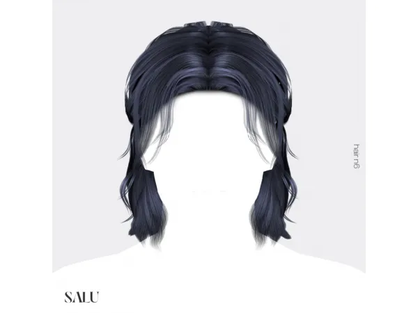 Alpha [SALU] Hair_n6 - The Sims 4 Custom Content