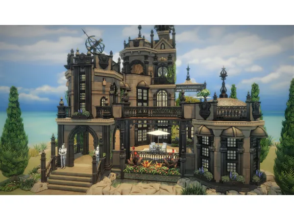 Maxis Match QD Black Crag Castle - The Sims 4 Custom Content