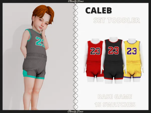 Alpha Caleb Set Toddler - The Sims 4 Custom Content