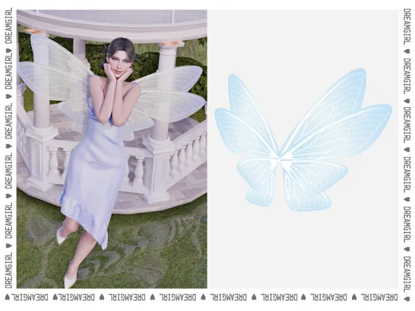 Alpha [ DREAMGIRL] QUADRUPLE FAIRY WINGS - The Sims 4 Custom Content