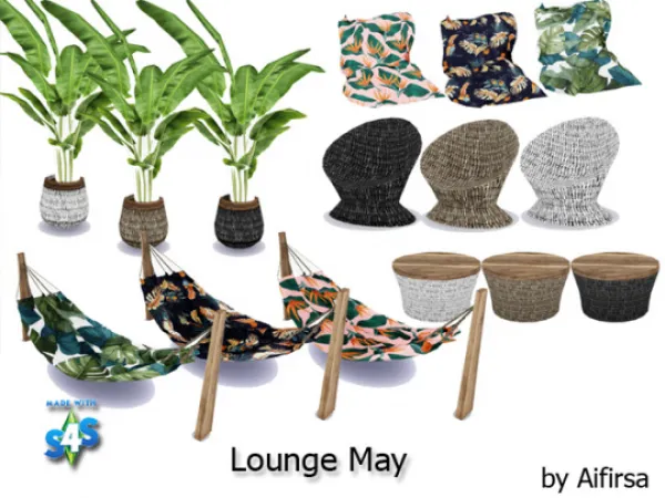 Alpha Outdoor furniture May - The Sims 4 Custom Content
