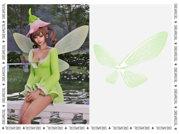 Alpha [ DREAMGIRL ] FAIRY WINGS - The Sims 4 Custom Content