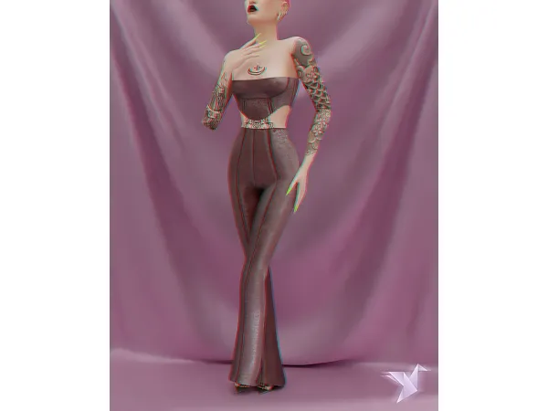 Alpha Layna Set by Nightingale Sims - The Sims 4 Custom Content