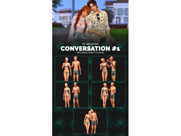 Mix Conversation 1 by simsfinds - The Sims 4 Custom Content