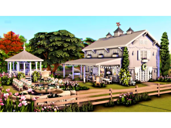 Maxis Match Wedding Barn - The Sims 4 Custom Content