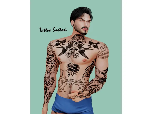 Mix Tattoo Body - The Sims 4 Custom Content