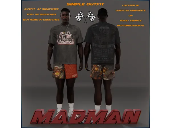 Alpha CS MADMAN Summer (7822) by Crunchystufff - The Sims 4 Custom Content